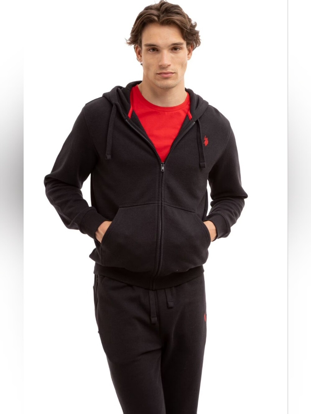 U.S. Polo Assn. Men's Everyday Full Zip Fleece Hoodie